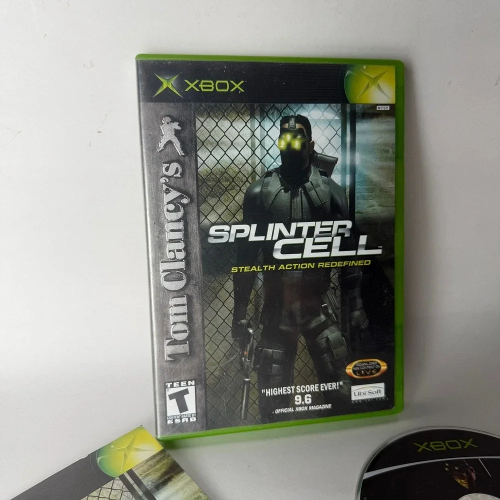 Tom‎ Clancy's Splinter Cell Microsoft Xbox Game Original CIB Stealth Action 2002